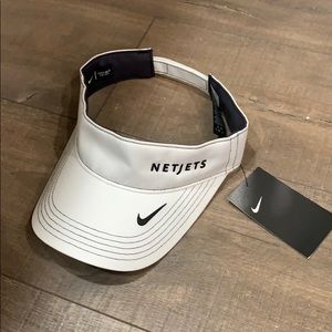 NWT White Nike x Netjets Adjustable Visor Unisex